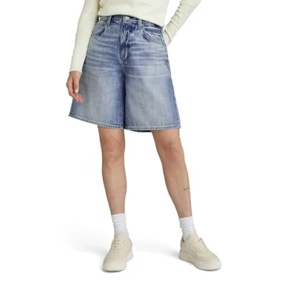 Abbildung von G Star Barrel Loose Short Jeans Shorts, Damen, Größe: 28, Faded denali blue