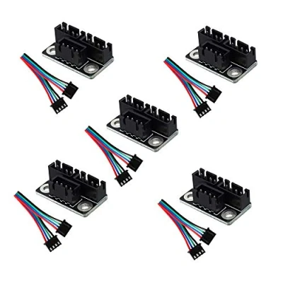 Abbildung von ZkeeShop 5 Stücke 3D Drucker Schrittmotor Parallelmodul Mit Kabel Compatible for Double Z Axis Dual Stepping Motors Reprap Prusa Lerdge Printer Board Accessories and Parts
