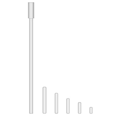 Abbildung von stonylab Rührstab Set, PTFE beschichtete Magnetische Rührstangen Sortiment Pack Gemischte Größen mit Einem Weichen Biegbaren Retriever von 200 mm