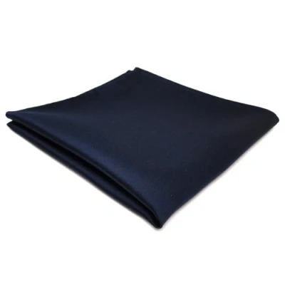 Abbildung von TigerTie Designer Einstecktuch in blau saphirblau dunkelblau einfarbig uni