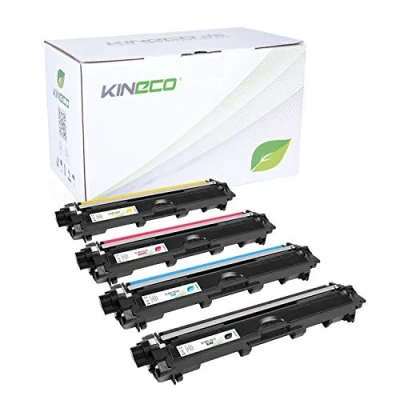 Abbildung von Kineco 4X Toner ersetzt TN241 TN245 Multipack für Brother HL 3142CW MFC 9332CDW