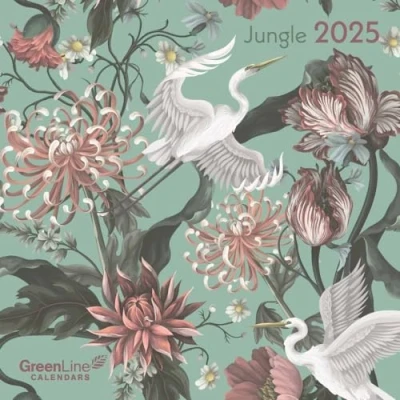 Abbildung von GreenLine Jungle 2025 Wand Kalender Broschüren 30x30 30x60 geöffnet