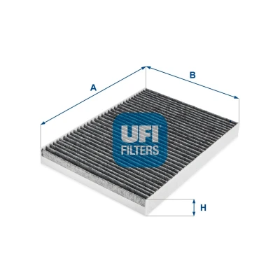 Abbildung von UFI 54.292.00 Innenraumfilter Aktivkohlefilter 306 219 30 AUDI: A4 B9 Avant, A5 Sportback, Saloon, VOLKSWAGEN: Touareg III