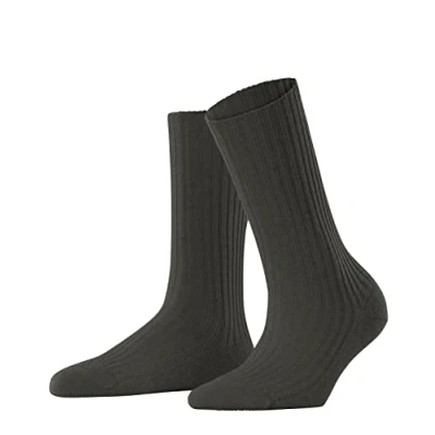 Abbildung von FALKE Damen Cosy Wool Boot W SO Wolle einfarbig 1 Paar Socken, Grün (Khaki 7826), 35 38