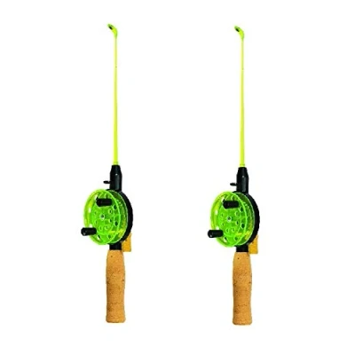Abbildung von Jenzi Eisruten Set Ice Fishing Rod, 2 Stück + gratis Petri Heil! Aufkleber