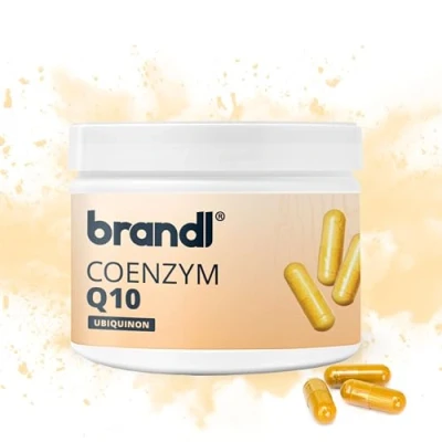 Abbildung von brandl® Coenzym Q10 Kapseln hochdosiert Ubiquinon 200mg pro Kapsel Vegan &amp; Abgefüllt in DE 120 Stk.