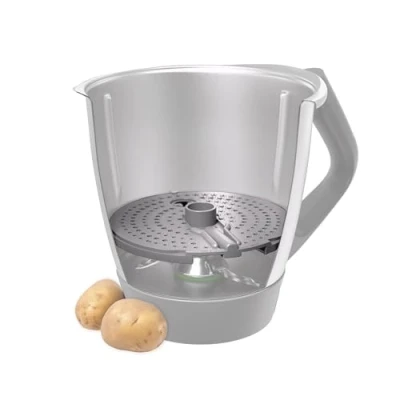 Abbildung von Wundermix WunderPeeler® V2 Schäler Aufsatz für Thermomix TM6, TM5, TM31 Kartoffelschäler mit Kunststoff Reibe Schälen von Kartoffel, Karotte, Gemüse