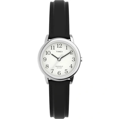 Abbildung von Timex Easy Reader Damen Armbanduhr, 25 mm, schwarzes Lederarmband, T20441