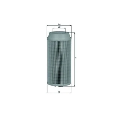 Abbildung von MAHLE ORIGINAL LX 1802 Luftfilter 253,0 115,2, 114 Filtereinsatz