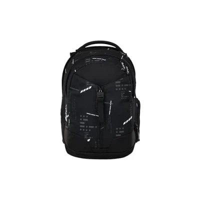 Abbildung von satch match ab 5. Klasse, ergonomisch, 35 L Stauraum, standfest, Organisationstalent Ninja Matrix Schwarz
