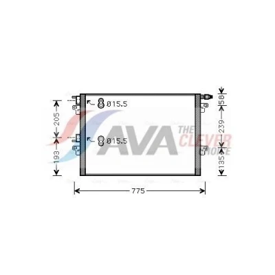 Abbildung von PRASCO RTA5382 Klimakondensator 15,5 Aluminium 678 RENAULT: ESPACE 4