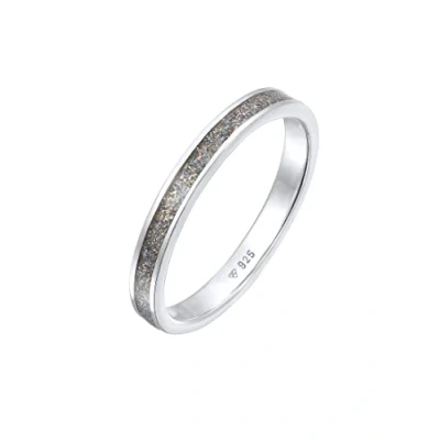Abbildung von Elli Ring Damen Stapelring Basic Emaille in 925 Sterling Silber