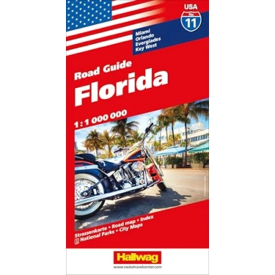 Abbildung von Hallwag Strassenkarte USA, Florida 1:1 Mio.: Mit Miami, Orlando, Everglades, Key West. Inkl. Stadtpläne, Ortsverzeichnis und Reiseinformationen (Hallwag Strassenkarten, Band 11)