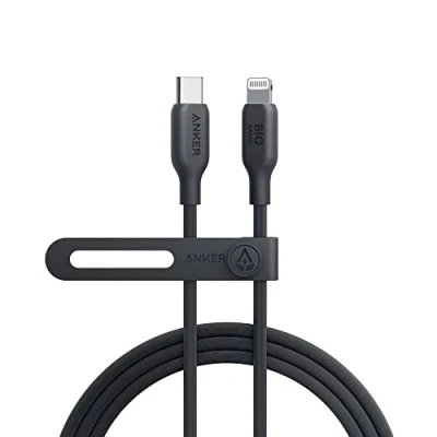 Abbildung von Anker USB C auf Lightning Kabel, 541 Kabel (Phantomschwarz, 180cm), MFi zertifiziert, Bio Schnellladekabel für iPhone 14 Pro Max 13 12 11 X XS XR 8 Plus (Ohne Netzteil)
