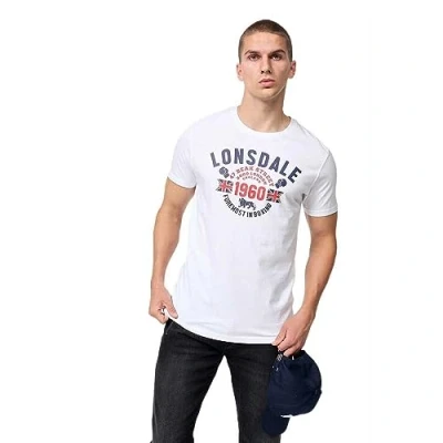 Abbildung von Lonsdale Herren T Shirt und Langarmshirt Normale Passform Doppelpack FINTONA Black/White L, 117514