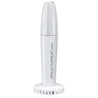 Abbildung von Talika Lipocils Platinium Tag &amp; Nacht Wimpernserum Wimpernwachstum Serum für dichte, dunkle, volle Wimpern Lash Booster Einfache Anwendung 2 x 8,5 ml