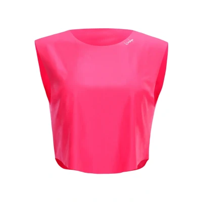 Abbildung von Winshape Damen Functional Light Cropped Top Aet115 T Shirt, Neon pink, M EU