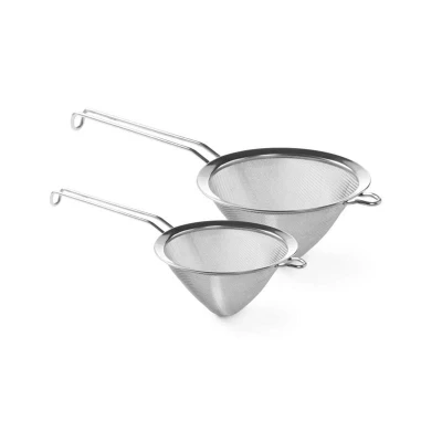 Abbildung von HENDI Spitzsieb 18 cm feinmaschig Edelstahl Drahtgriff spülmaschinengeeignet, Küchensieb kaufen