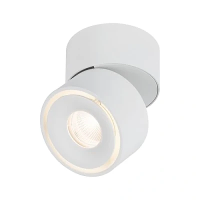 Abbildung von Paulmann 93373 LED Einbauleuchte Deckenleuchte Spircle 78mm incl. 1x8,0 W Warmweiß Weiß matt Aufbauleuchte Aluminium 3000 K
