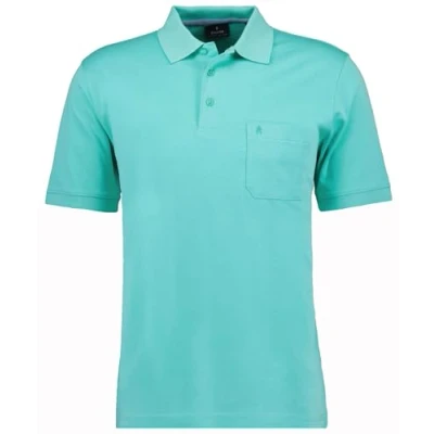 Abbildung von RAGMAN Herren Softknit Polo mit Brusttasche, Kurzarm L, Jade 338