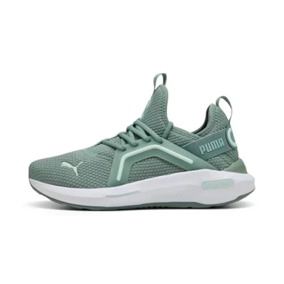 Abbildung von Puma Softride ENZO 5 Trainingsschuh, Damen, Größe: 38, Green moon/peaceful blue/white Schuhe