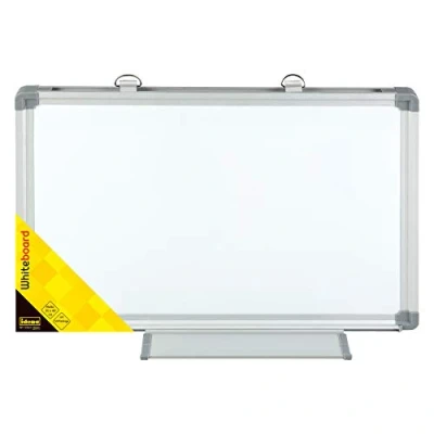 Abbildung von Idena 568024 Whiteboard mit Aluminiumrahmen und Stiftablage, ca. 40 x 30 cm groß, zur Wandmontage geeignet, ideal für das Büro zu Hause