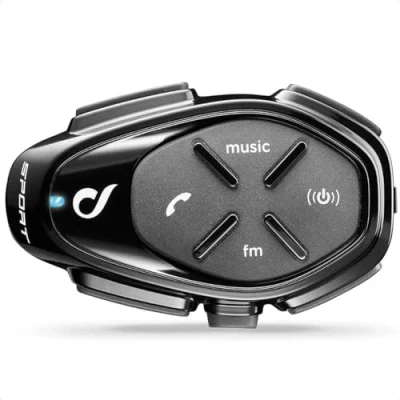 Abbildung von INTERPHONE Sport Einzelpack Bluetooth Kommunikationssystem für Motorräder Bis zu 4 Reiters, 1Km Reichweite 20 Std Sprechzeit, 40 Tage Standby Zeit Radio Fm GPS MP3 Waterproof
