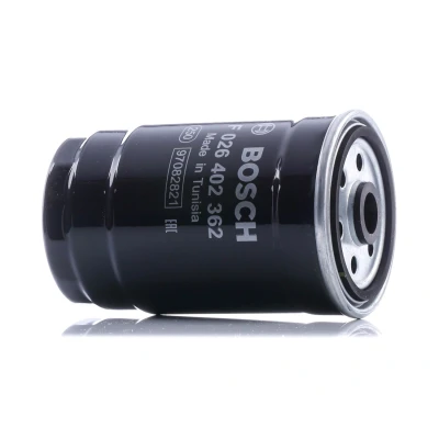 Abbildung von BOSCH F 026 402 362 Kraftstofffilter Anschraubfilter HYUNDAI: SANTA FE 3, i40 Saloon, Estate, KIA: SORENTO CARENS 4, Optima / K5 Saloon