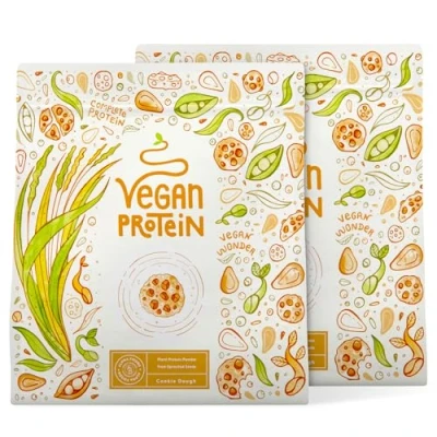 Abbildung von Veganes Proteinpulver Cookie Dough 1.2kg Eiweißpulver Premiumqualität Protein Made in Germany Alpha Foods