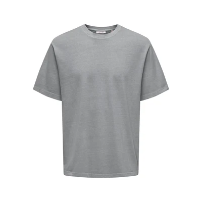 Abbildung von Only &amp; Sons Onsdistress TEE Tshirt basic, Herren, Größe: XS, Ultimate grey