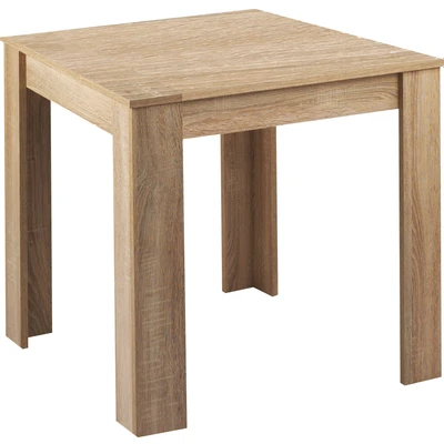 Abbildung von byLIVING Esszimmertisch Nepal/Sonoma Eiche Optik hell braun/Kleiner Küchentisch 80 x cm/Esstisch Melaminharz beschichtet / 18 mm Dicke Tischplatte 80, H 75 cm