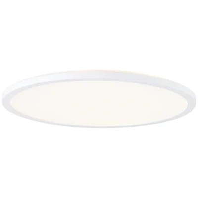 Abbildung von Brelight LED Panel mit Memory Funktion und Timer dimmbare Deckenaufbau Paneel CCT Lichtfarbe: 3000K bis 6500K einstellbar über Fernbedienung 42 cm Durchmesser aus Kunststoff in Weiß