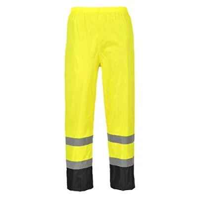 Abbildung von Portwest Klassische Kontrast Warnschutz Regenhose, Größe: 5XL, Farbe: Gelb/Schwarz, H444YBR5XL