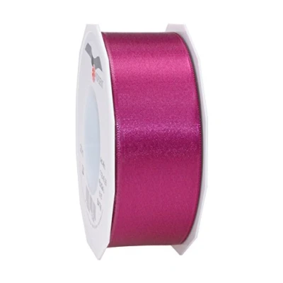 Abbildung von PRÄSENT C.E. Pattberg Satin Purpur, 25 m Satinband zum Einpacken von Geschenken, 40 mm Breite, Geschenkband Dekorieren &amp; Basteln, Dekoband, Anlass