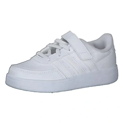 Abbildung von adidas Breaknet Lifestyle Court Elastic Lace and Top Strap Shoes Tennisschuhe, FTWR White/FTWR White/Grey one, 38 2/3 EU