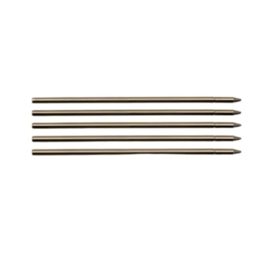 Abbildung von 5 x Mini Micro Stiftminen mit schwarzer Tinte, 0,8 mm Spitze, Typ D1. Kompatibel elektromagnetischen Stiften wie Wacom, Lenovo Yoga Book, Youdao, Xiaomi, Lianxiang und vielen weiteren Produkten
