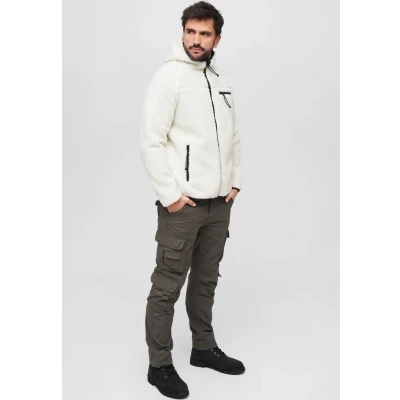 Abbildung von Brandit Worker Fleecejacke, Herren, Größe: XL, White