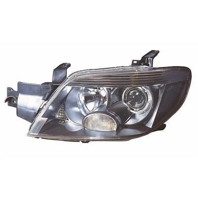 Abbildung von ABAKUS 214 1179L LDEM7 Scheinwerfer links H1, HB3 schwarz mit Blinklicht P14.5s, P20d