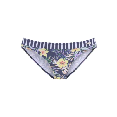 Abbildung von Venice Beach Bikinihose, Damen, Größe: 38, Marine/zitrone
