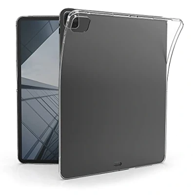Abbildung von kwmobile Hülle kompatibel mit Apple iPad Air 13&quot; (6. Gen 2024) / Pro 12.9&quot; (2018/2020/2021/2022) weiches TPU Silikon Case Transparent Tablet Cover