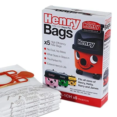 Abbildung von Numatic Henry hepa flo staubbeutel packung mit 5 stück NVM1CH