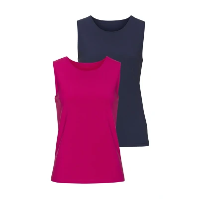 Abbildung von LASCANA Tanktop »aus elastischer Baumwoll Modal Qualität«, (2er Pack)
