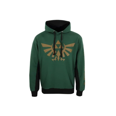 Abbildung von Henry Tiger Nintendo Legend OF Zelda Hyrule AND Symbols Kapuzenpullover, Herren, Größe: Medium, Bottle green