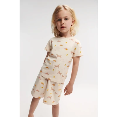 Abbildung von Liewood Ilford Printed Unisex SET Pyjama für Kinder, Größe: 86, Dream/ecru