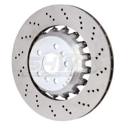 Abbildung von SHW Performance BRR43504 Bremsscheibe Hinterachse rechts 370 24 gelocht, innenbelüftet, Verbundbremsscheibe beschichtet hochgekohlt BMW: X3, X4