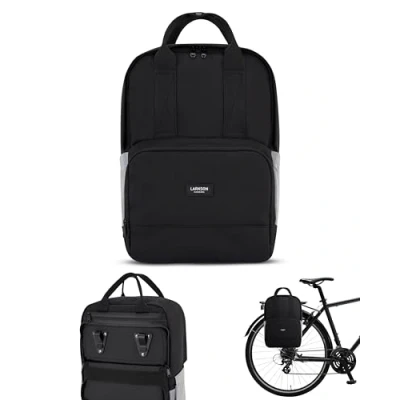 Abbildung von Larkson Fahrrad NO 6 BIKE Tagesrucksack, Größe: One Size, Schwarz reflektierend