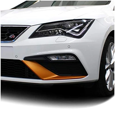 Abbildung von Folie Dekor für Spoiler Flap Wing Stoßstange Front Splitter Selbstklebend Passgenau Kfz Auto Zubehör (Kupfer Matt, Facelift (D049))
