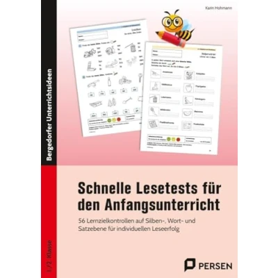 Abbildung von Schnelle Lesetests für den Anfangsunterricht: 56 Lernzielkontrollen auf Silben , Wort und Satze bene individuellen Leseerfolg (1. 2. Klasse)