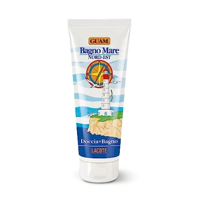 Abbildung von Guam, Nordostseebad, Weichmachendes und feuchtigkeitsspendendes Duschbad, Ideal für den täglichen Gebrauch, mit Guam Meeresalgen Meersalz, Made in Italy, 250 ml Packung
