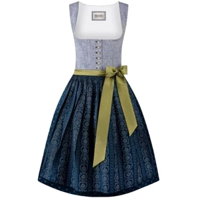 Abbildung von Stockerpoint Damen Eleen Midi Dirndl, dunkelblau, 32
